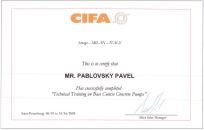 Сертификат Павловского Павла - Cifa